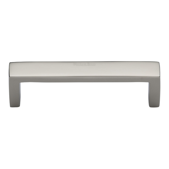 C4520 101-PNF • 101 x 110 x 28mm • Polished Nickel • Heritage Brass Wide Metro Cabinet Pull Handle